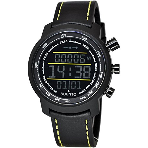 Suunto Elementum Terra Black/Yellow Leather Digital Display Watch