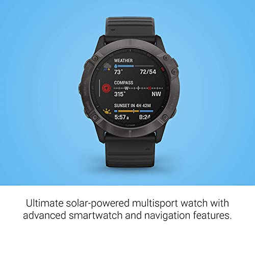 Garmin fenix 6X Pro Solar GPS Watch, Mapping, Music