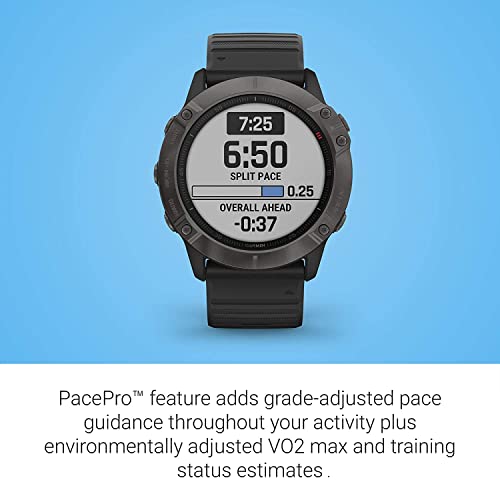 Garmin fenix 6X Pro Solar GPS Watch, Mapping, Music