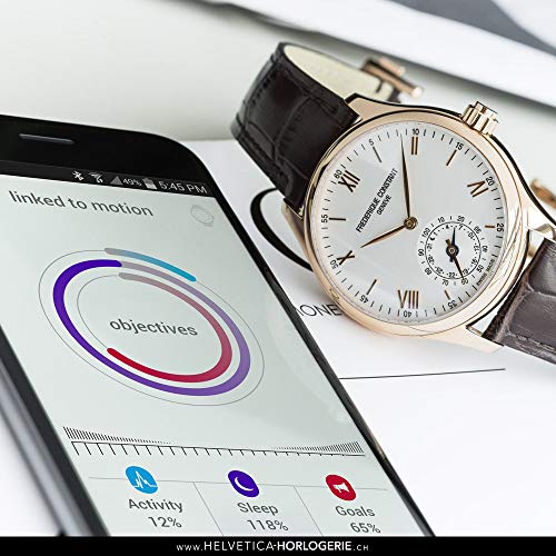 Frederique Constant Men's Smart Fitness Watch White/Brown