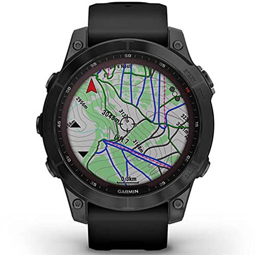 Garmin Fenix 7 Sapphire Solar Smartwatch Titanium Bundle