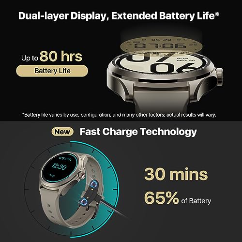 Ticwatch Pro 5 Android Smartwatch for Men, Sandstone