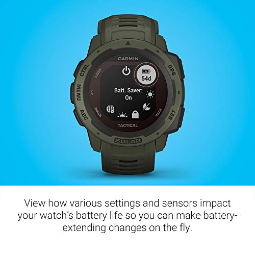 Garmin Instinct Smartwatch with Solar Charging, Tactical Features