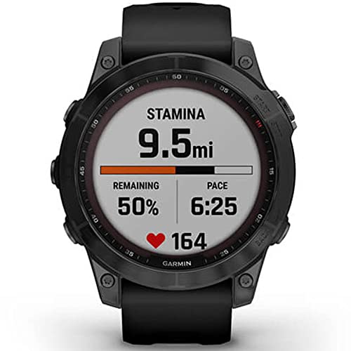 Garmin Fenix 7 Sapphire Solar Smartwatch Titanium Bundle