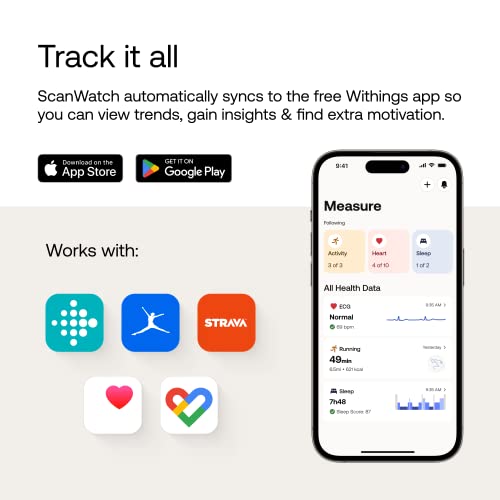 Withings ScanWatch - Hybrid Smartwatch with GPS & Heart Rate