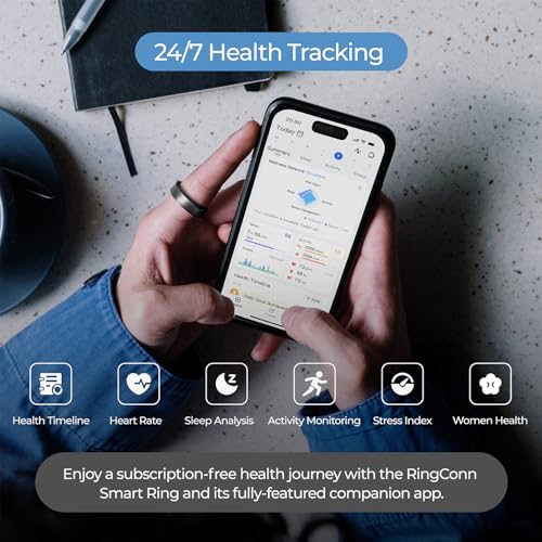 RingConn Smart Ring: No App Subscription, 7-Day Battery