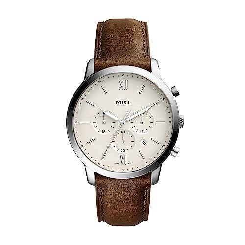 Fossil Men's Neutra Stainless Steel Leather Chronograph Watch