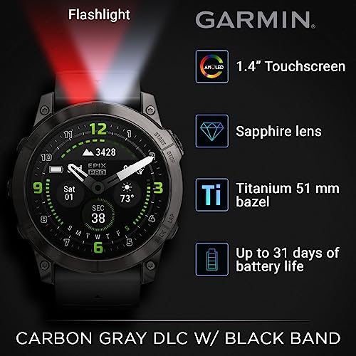 Garmin Epix Pro Gen 2 Smartwatch: Titanium 51mm