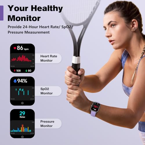 Smart Watch Men Women Android iPhone Compatible Fitness Tracker