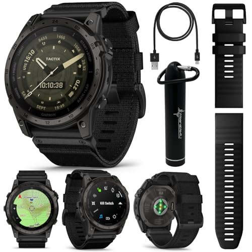 Garmin Tactix 7 - Military Tactical Smartwatch Bundle