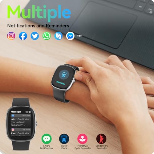 Anyloop Fitness Tracker Watch with Heart Rate Monitor