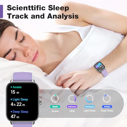 Smart Watch Men Women Android iPhone Compatible Fitness Tracker