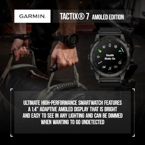 Garmin Tactix 7 - Military Tactical Smartwatch Bundle