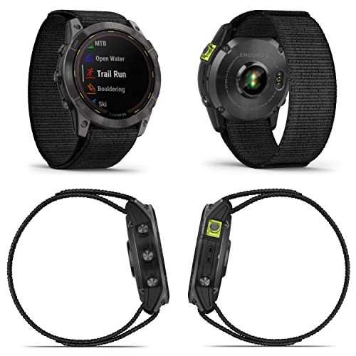 Garmin Enduro 2 Smartwatch, Titanium with Nylon Band