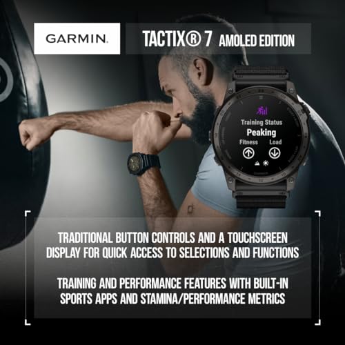 Garmin Tactix 7 - Military Tactical Smartwatch Bundle