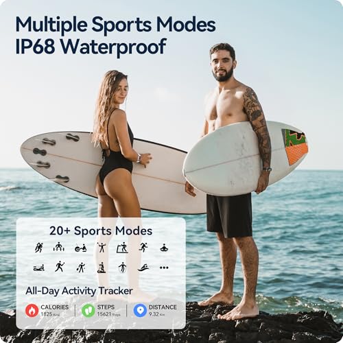 24/7 Heart Rate/Sleep Monitor, Activity Tracker Smartwatch