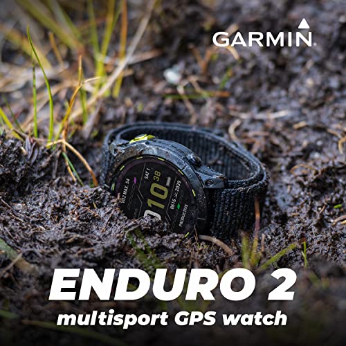 Garmin Enduro 2 Smartwatch, Titanium with Nylon Band