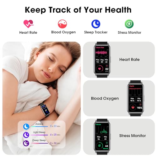 Unisex Fitness Tracker, AMOLED Screen, Heart Rate, Sleep, Waterproof