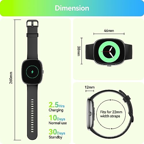 Anyloop Fitness Tracker Watch with Heart Rate Monitor