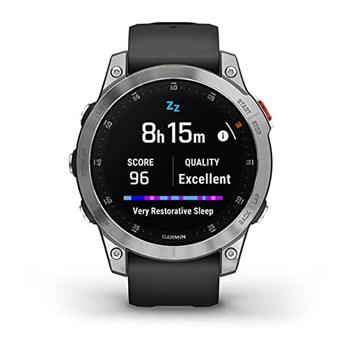 Garmin epix 2 Active Smartwatch Slate/Steel Black Silicone