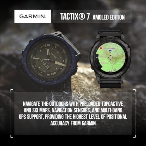 Garmin Tactix 7 - Military Tactical Smartwatch Bundle