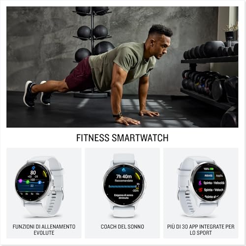 Garmin Venu 3 Black Stainless Steel Smartwatch 45mm