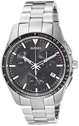 Rado Men's HyperChrome Swiss Quartz Chronograph Watch, Black