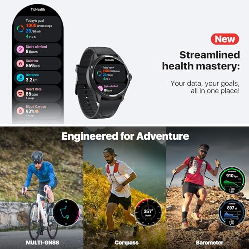 Men's Ticwatch Pro 5 Enduro Smartwatch, Android Wear OS