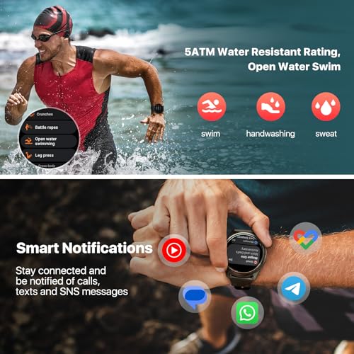 Men's Ticwatch Pro 5 Enduro Smartwatch, Android Wear OS