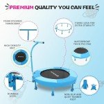SkyBound 36-Inch Kids Indoor Trampoline with Handle