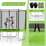 8FT SKOK Trampoline with Safety Enclosure Net