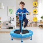 SkyBound 36-Inch Kids Indoor Trampoline with Handle