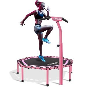 48" Fitness Trampoline with Adjustable Handle Bar