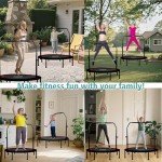 RAVS Foldable Mini Trampoline with Adjustable Handle