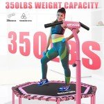 48" Fitness Trampoline with Adjustable Handle Bar