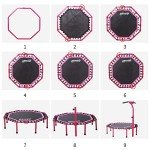 48" Fitness Trampoline with Adjustable Handle Bar