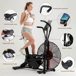 Leikefitness Upright AirBike for Home Cardio Workouts