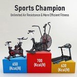 Leikefitness Upright AirBike for Home Cardio Workouts