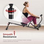Compact Adjustable Rowing Machine with Bluetooth App