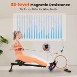 Magnetic Rowing Machine with 32 Resistance Levels