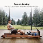 MERACH Foldable Water Rowing Machine for Home