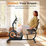 YOSUDA Adjustable Recumbent Exercise Bike for Home