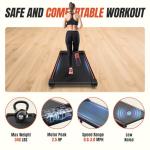 SMUG Compact Armless Treadmill for Home Workouts