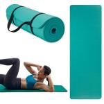 Gaiam Essentials Thick Teal Yoga Mat with Strap