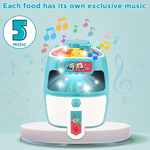 Kids Air Fryer Playset with Sounds & Lights