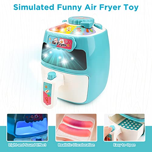 Kids Air Fryer Playset with Sounds & Lights