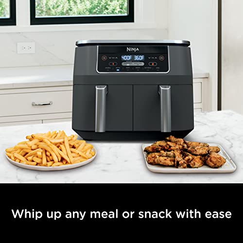 Ninja Foodi DualZone 2-Basket Air Fryer, 8 Quart