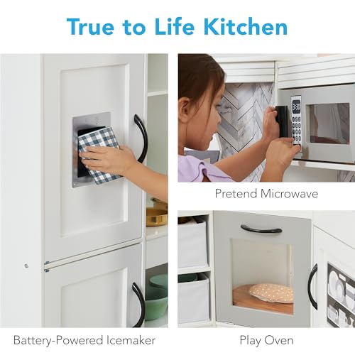 Interactive Wooden Kitchen Play Set for Kids