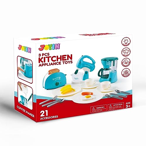 Kids Play Kitchen Appliances Toy Set with Sounds