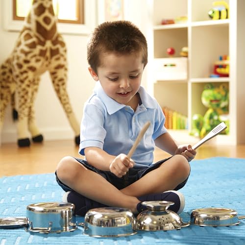 Melissa & Doug Kids Stainless Steel Pots & Pans
